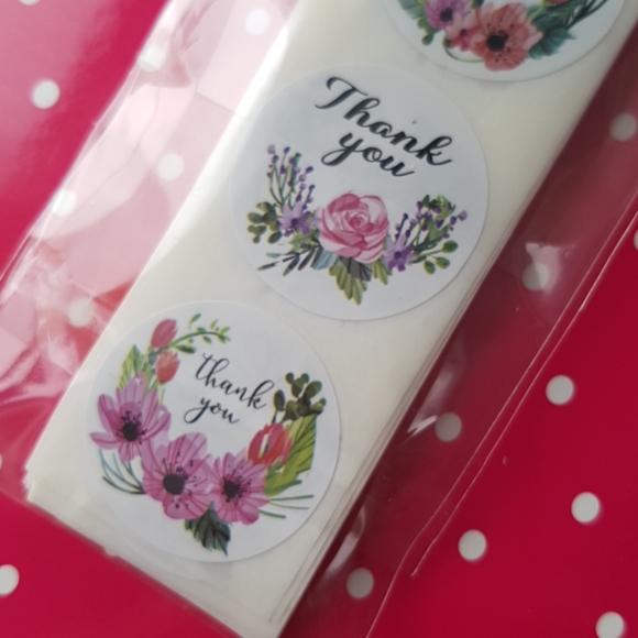 100 pcs Thank You Stickers 1" Inch - Picture 10 of 10